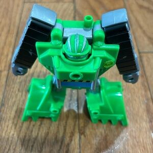 Hasbro Playskool Tomy Transformer green bulldozer robot toy construction figure